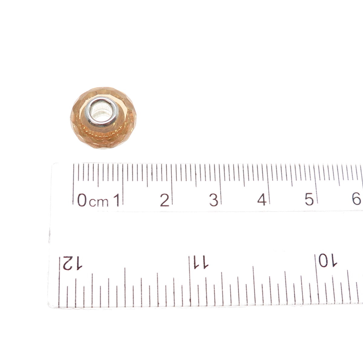 CHAMILIA 925 Sterling Silver Glass Slide Bead Charm