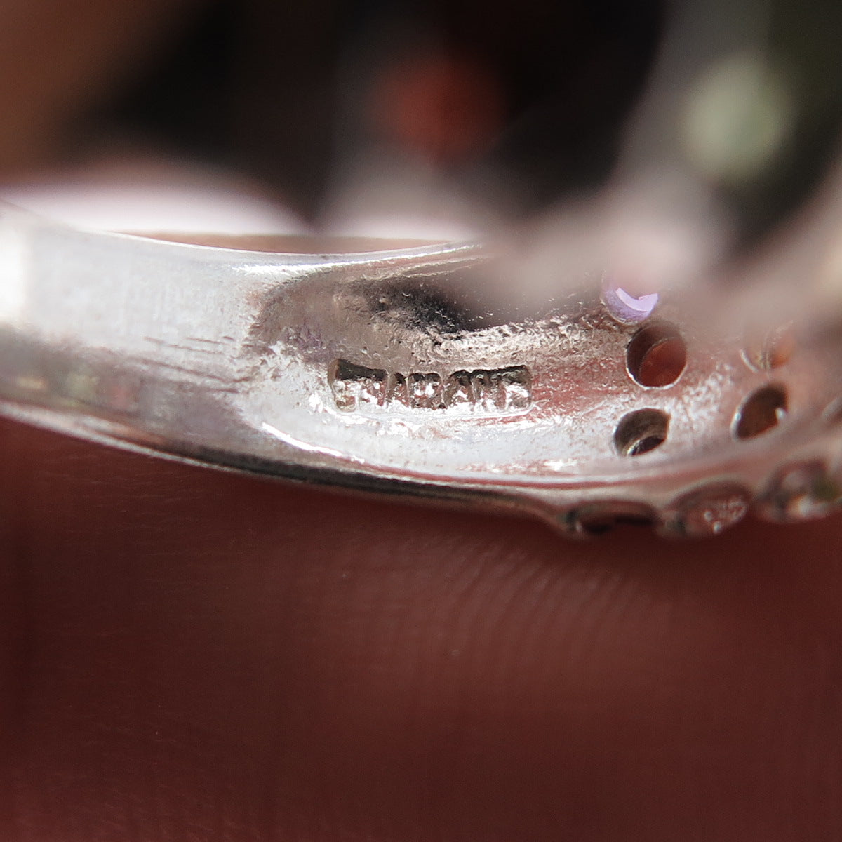 925 Sterling Vintage Real Blue Topaz Amethyst Garnet Peridot Citrine Ring Size 7