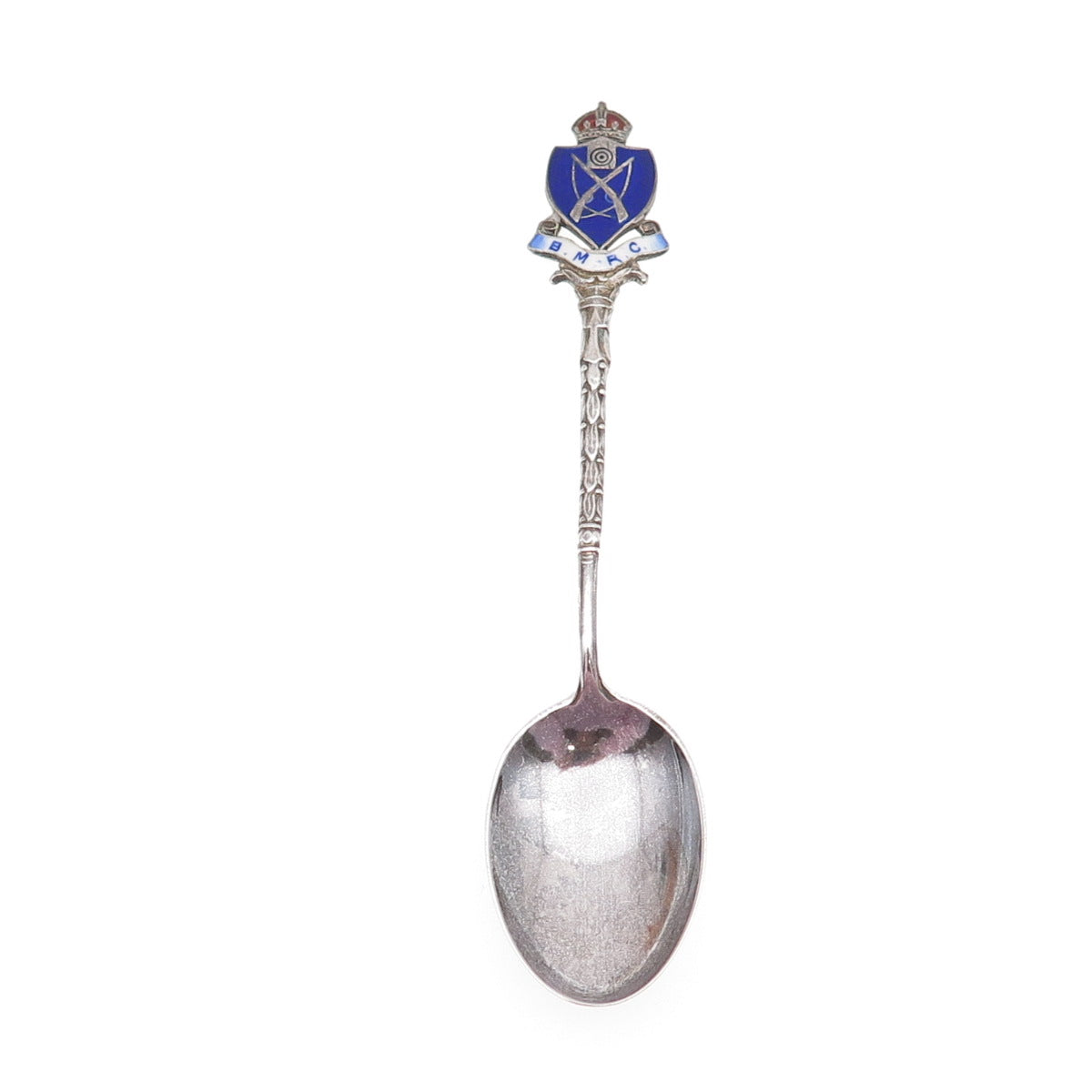 Levi & Salaman 925 Sterling Silver Antique 1908 Birmingham Enamel Coffee Spoon