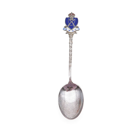 Levi & Salaman 925 Sterling Silver Antique 1908 Birmingham Enamel Coffee Spoon