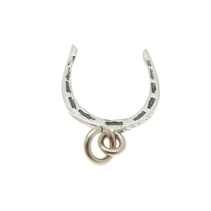 925 Sterling Silver Vintage Horseshoe For Good Luck Charm Pendant