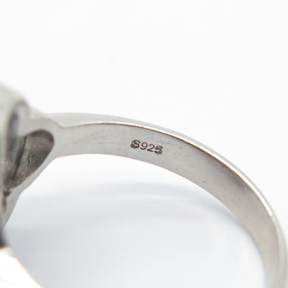 925 Sterling Silver Multi-C Z Cross Ring Size 7.25