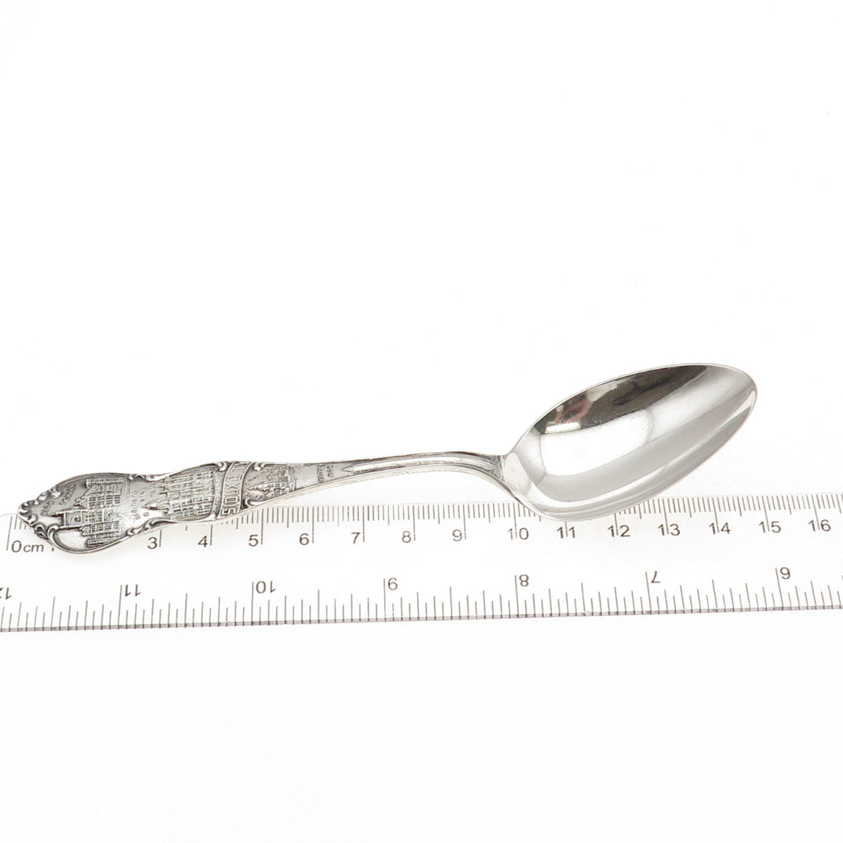 Shepard 925 Sterling Silver Antique Art Deco Sioux City Coffee Spoon