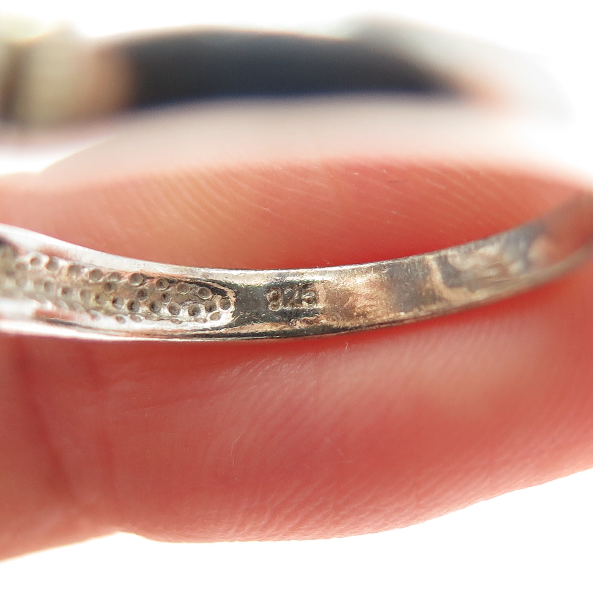 925 Sterling Silver Vintage Sun Symbol Modernist Ring Size 7.75