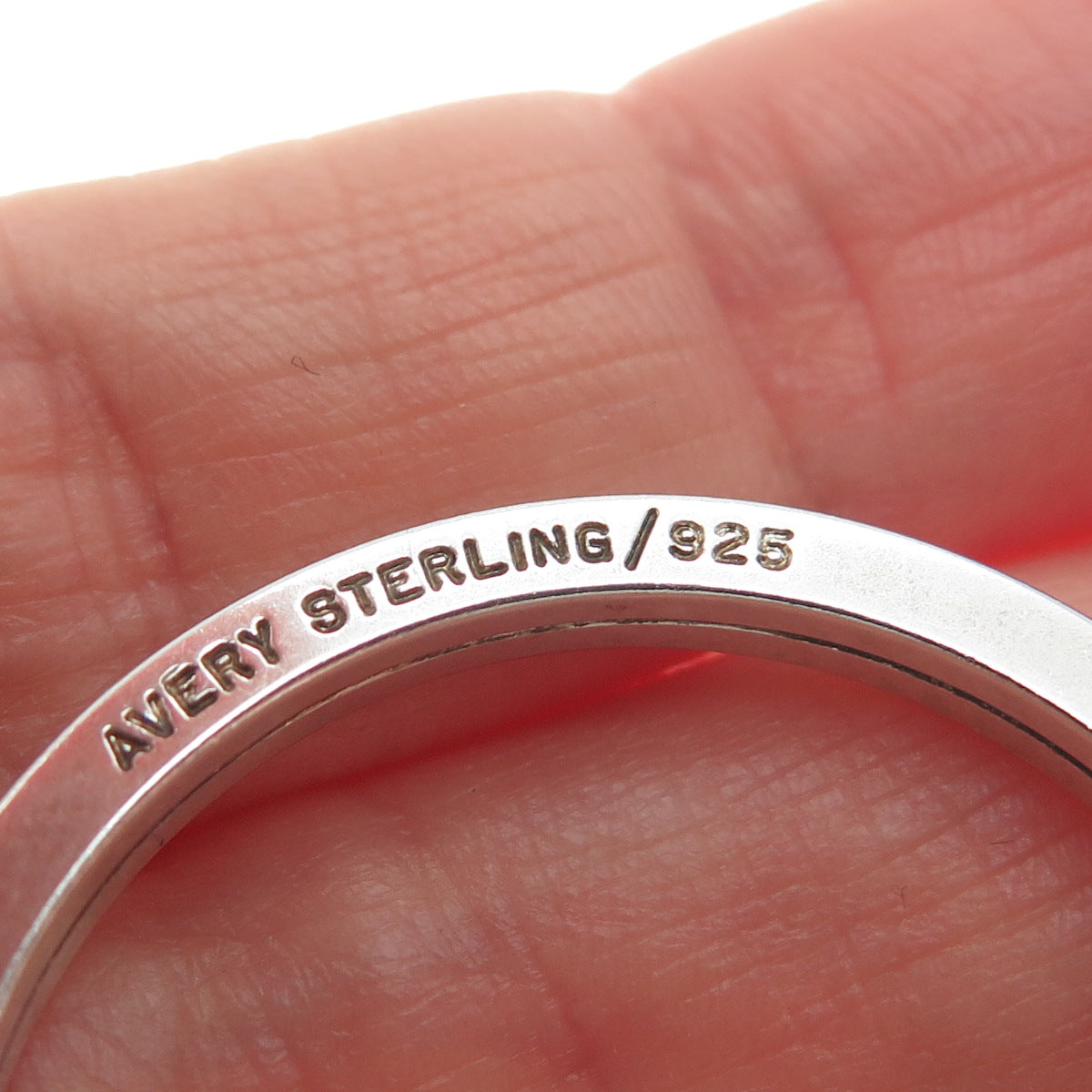 JAMES AVERY 925 Sterling Silver Vintage Classic Key Ring Holder