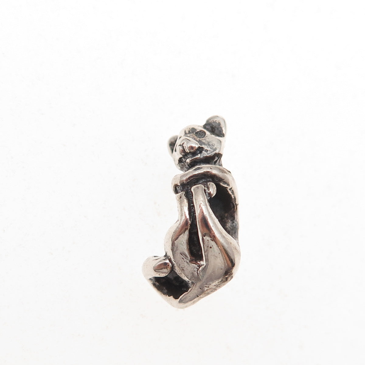 Trollbeads LAA 925 Sterling Silver Cat Slide Bead Charm