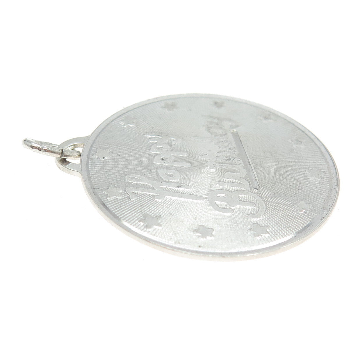 B. A. BALLOU & CO. 925 Sterling Silver Vintage "Happy Birthday" Pendant