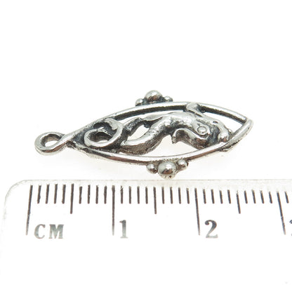 925 Sterling Silver Vintage Mermaid Charm Pendant