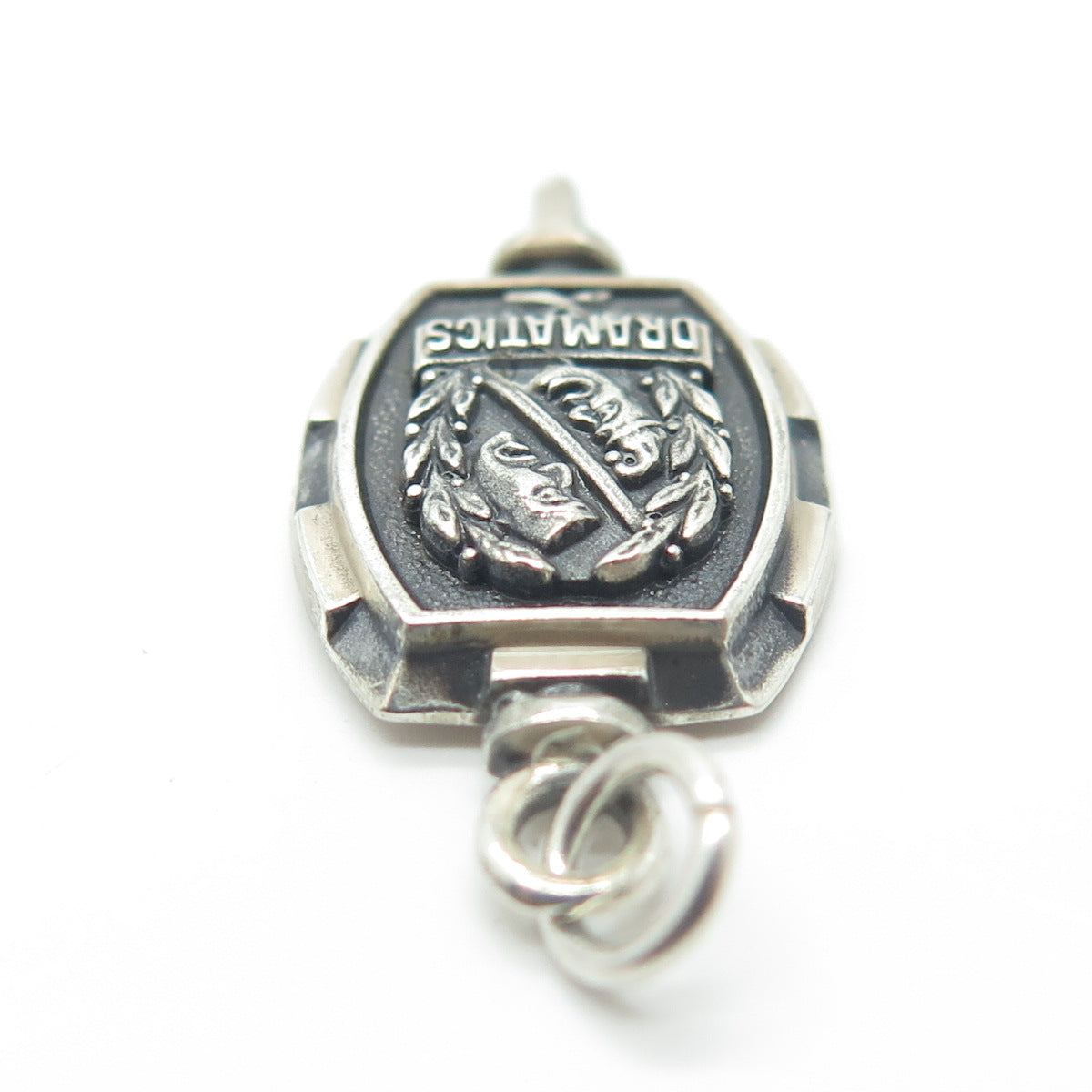 HERFF JONES 925 Sterling Silver Vintage Dramatics Memorabilia Charm Pendant