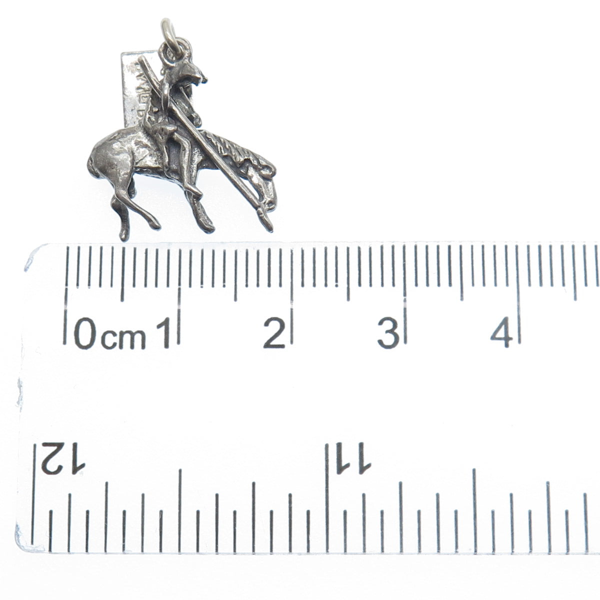 BELL TRADING POST Sterling Silver Vintage Death Valley Horse Rider Charm Pendant