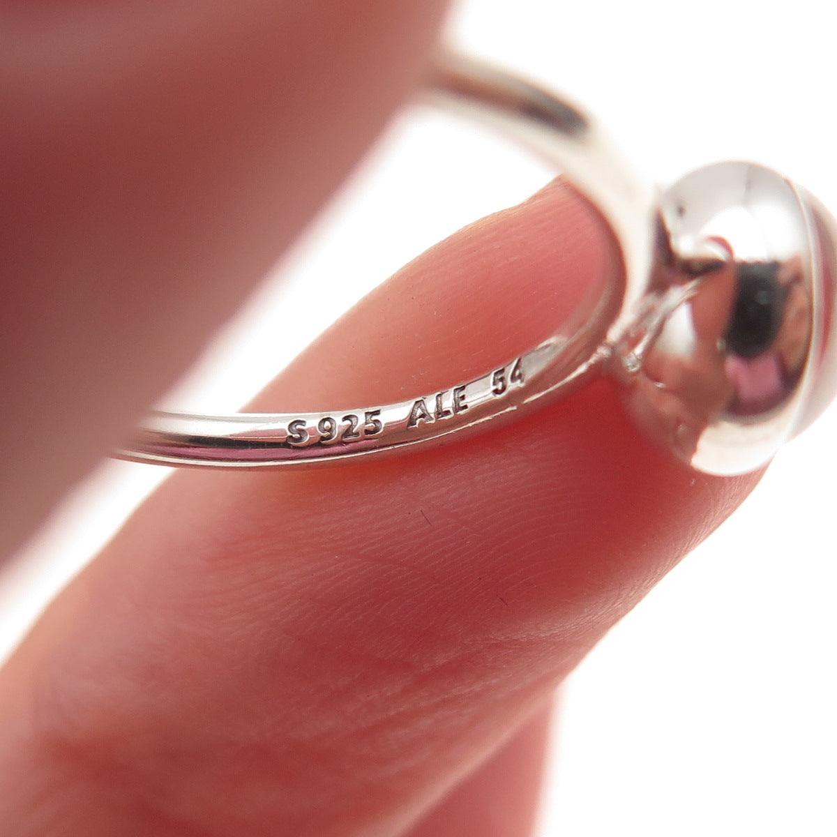 Pandora 925 Sterling Silver Clear Crystal Poetic Droplet Ring Size 6.75