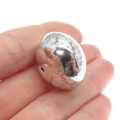 Old Pawn 925 Sterling Silver Vintage Southwestern Navajo Pearl Bead for Necklace