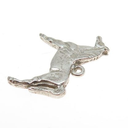 925 Sterling Silver Vintage Horse Pendant