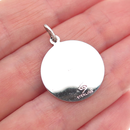 Spencer Co. 925 Sterling Silver Vintage To My Bridesmaid Charm Pendant