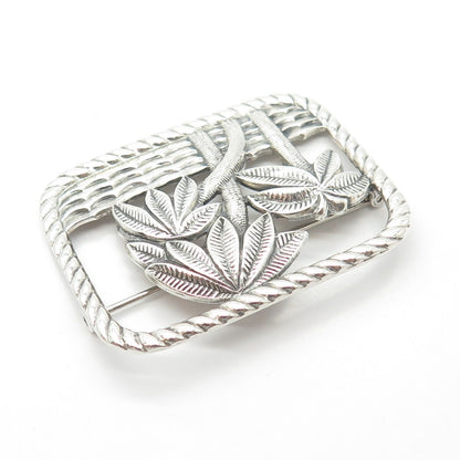 925 Sterling Silver Vintage Palm Tree Pin Brooch