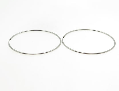 925 Sterling Silver Large Hoop Earrings