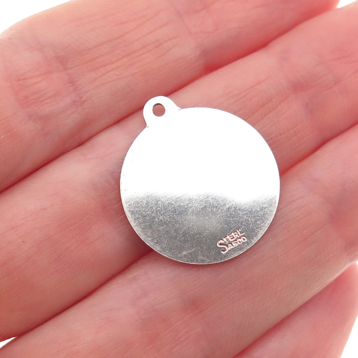 Sasco 925 Sterling Silver Vintage Freeport Bahamas Charm Pendant