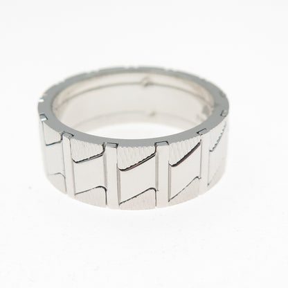 NEOS 925 Sterling Silver Textured Zig Zag Band Ring Size 8.75