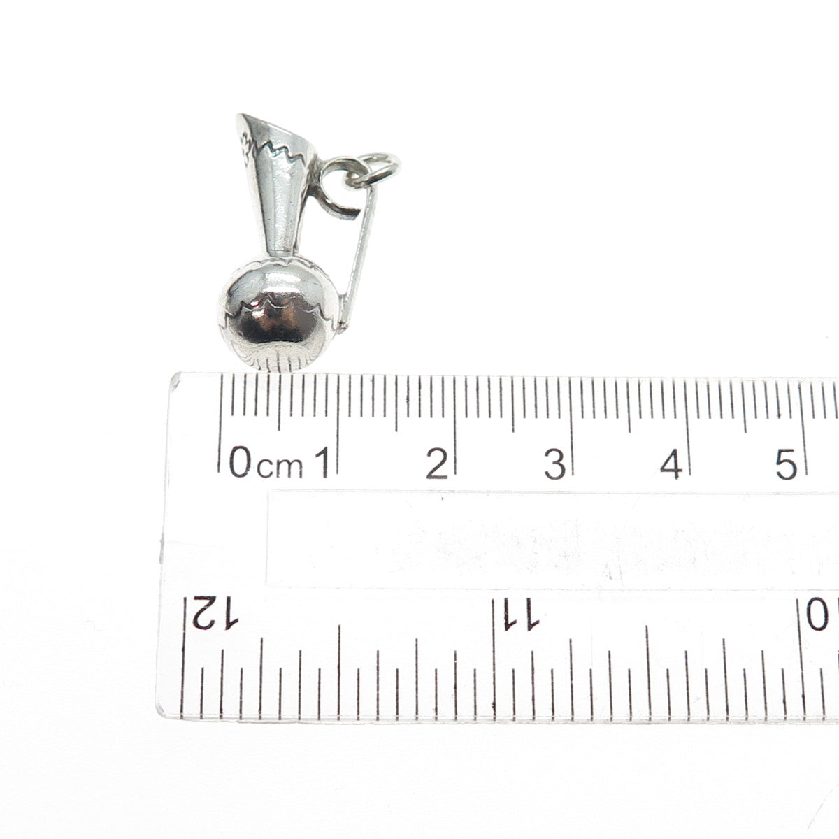 Old Pawn 925 Sterling Silver Vintage Southwestern Pitcher Mini 3D Charm Pendant