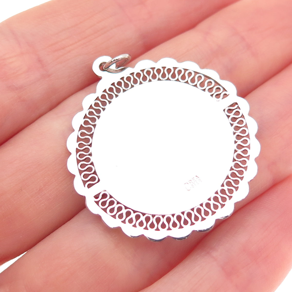 CREA 925 Sterling Silver Vintage Bermuda Motorcycle Charm Pendant