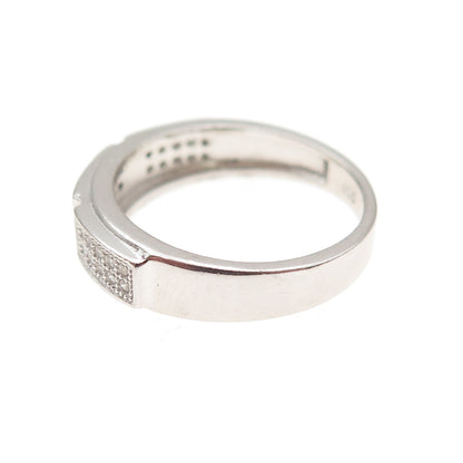 925 Sterling Silver Round-Cut C Z Ring Size 6