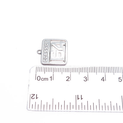 WELLS 925 Sterling Silver Vintage Class of 1964 Mini Charm Pendant