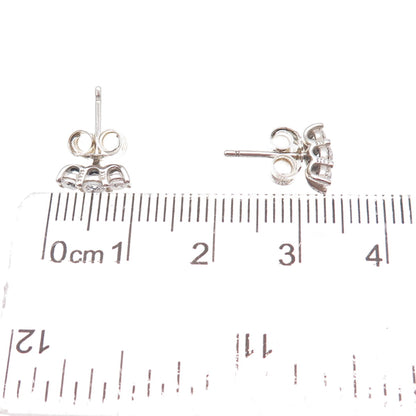 Pandora 925 Sterling Silver C Z Sparkling Elegance Stud Earrings