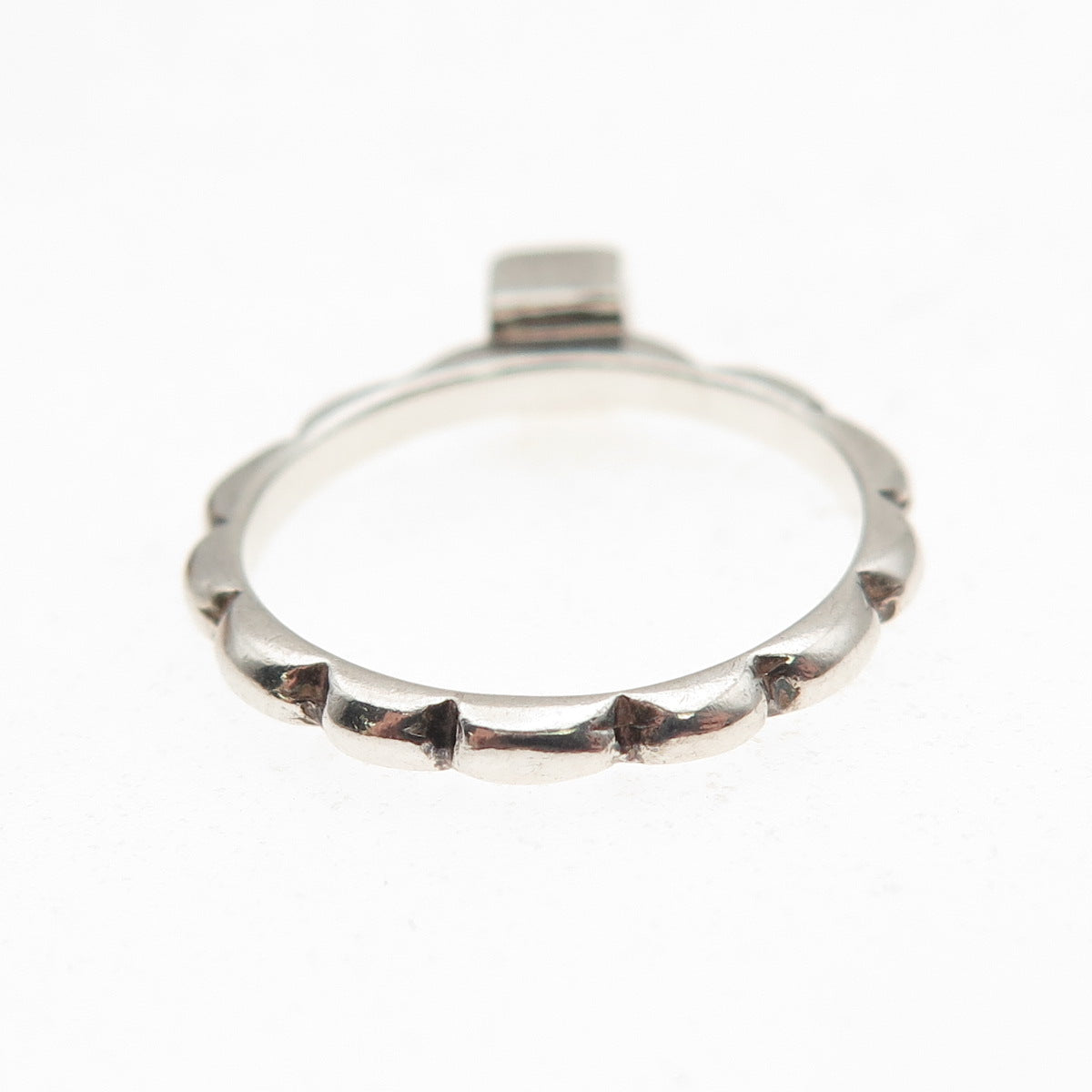 925 Sterling Silver Vintage Real Smoky Quartz Ring Size 5