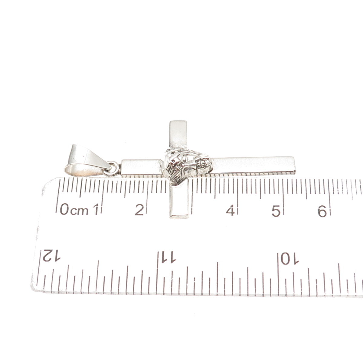 PPC Princess Pride 925 Sterling Silver Vintage Jesus Cross Charm Pendant