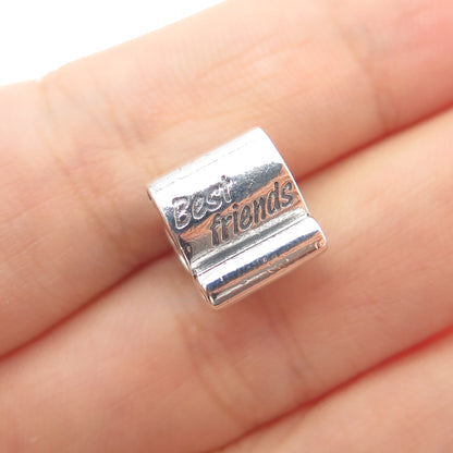 PANDORA 925 Sterling Silver Best Friends Celtic Triskelion Slide Bead Charm