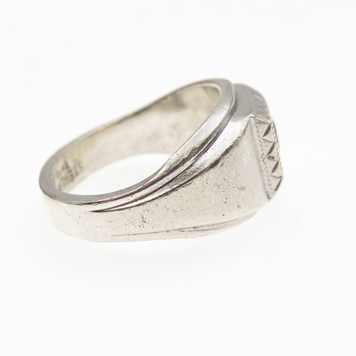 ESPO Joseph Esposito 925 Sterling Silver Antique Art Deco C Z Ring Size 9
