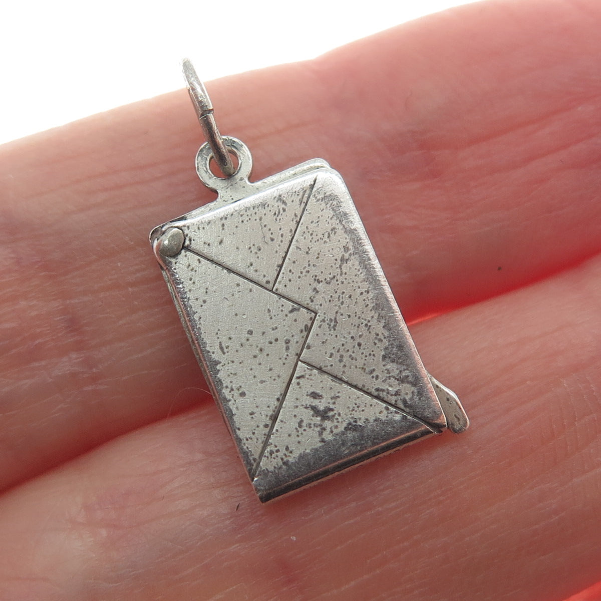 BEAU 925 Sterling Vintage Western Union Telegram Merry Christmas Charm Pendant