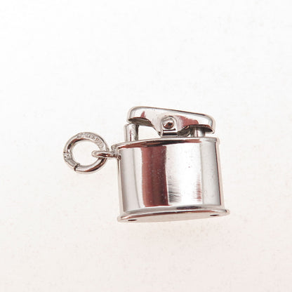 Art's Elegance Sterling Silver Antique Art Deco Cigarette Lighter Charm Pendant