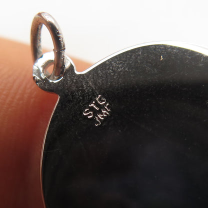 925 Sterling Silver Vintage STG JMF Holy Ghost Charm Pendant