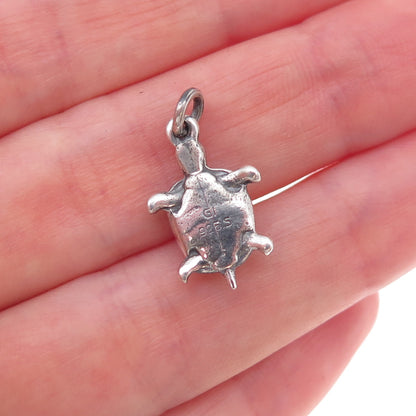 Georg Jensen 925S Sterling Silver Vintage Denmark Turtle Good Luck Charm Pendant
