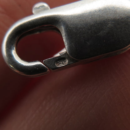 925 Sterling Silver Vintage Bracelet / Necklace Lobster Lock Clasp