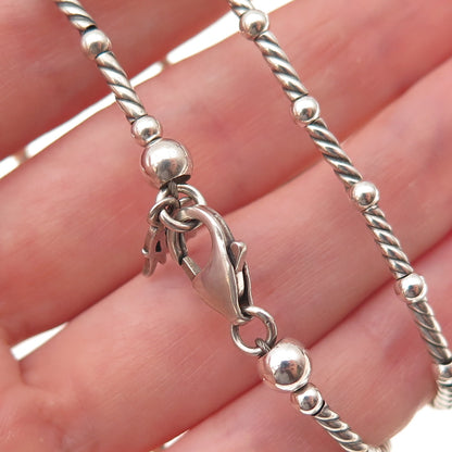 Carolyn Pollack & American West Old Pawn 925 Sterling Navajo Pearls Necklace 32"