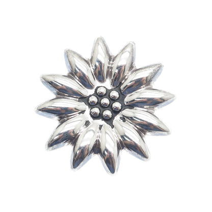 MWS Mark Wasserman Samara 925 Sterling Silver Vintage Mexico Flower Pin Pendant