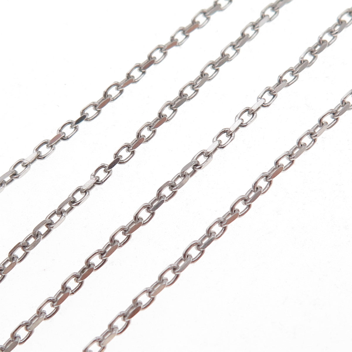 925 Sterling Silver Vintage Italy Cable Chain Necklace 16"