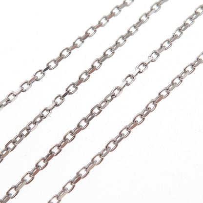 925 Sterling Silver Vintage Italy Cable Chain Necklace 16"
