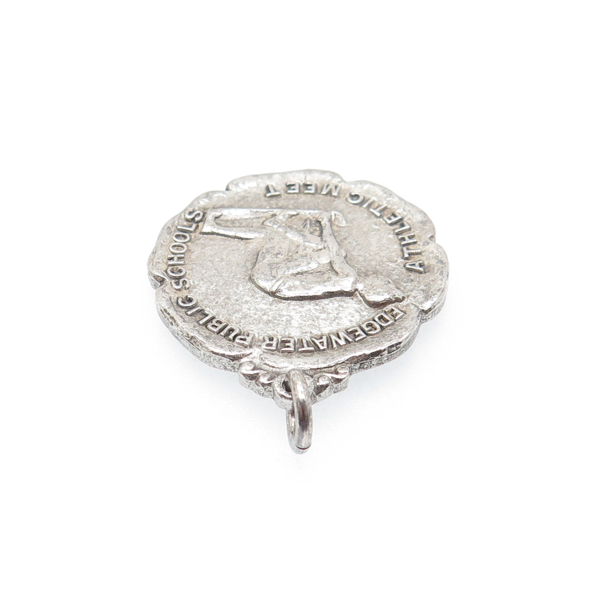 925 Sterling Silver Antique 1935 Edgewater Public Schools Athletic Meet Pendant