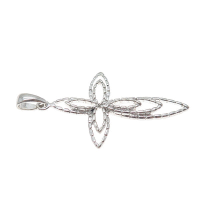 925 Sterling Silver Vintage Cross Religious Charm Pendant