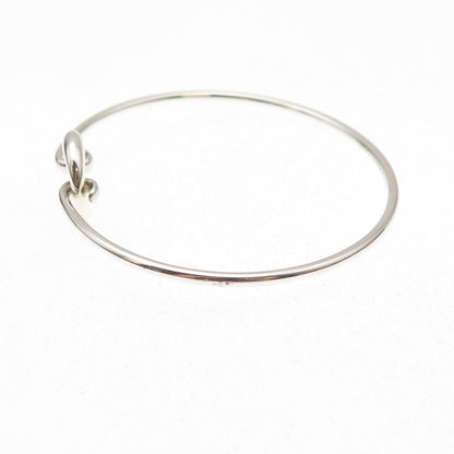 Tiffany & Co. Elsa Peretti 925 Sterling Vintage Sevillana O Bangle Bracelet 6"