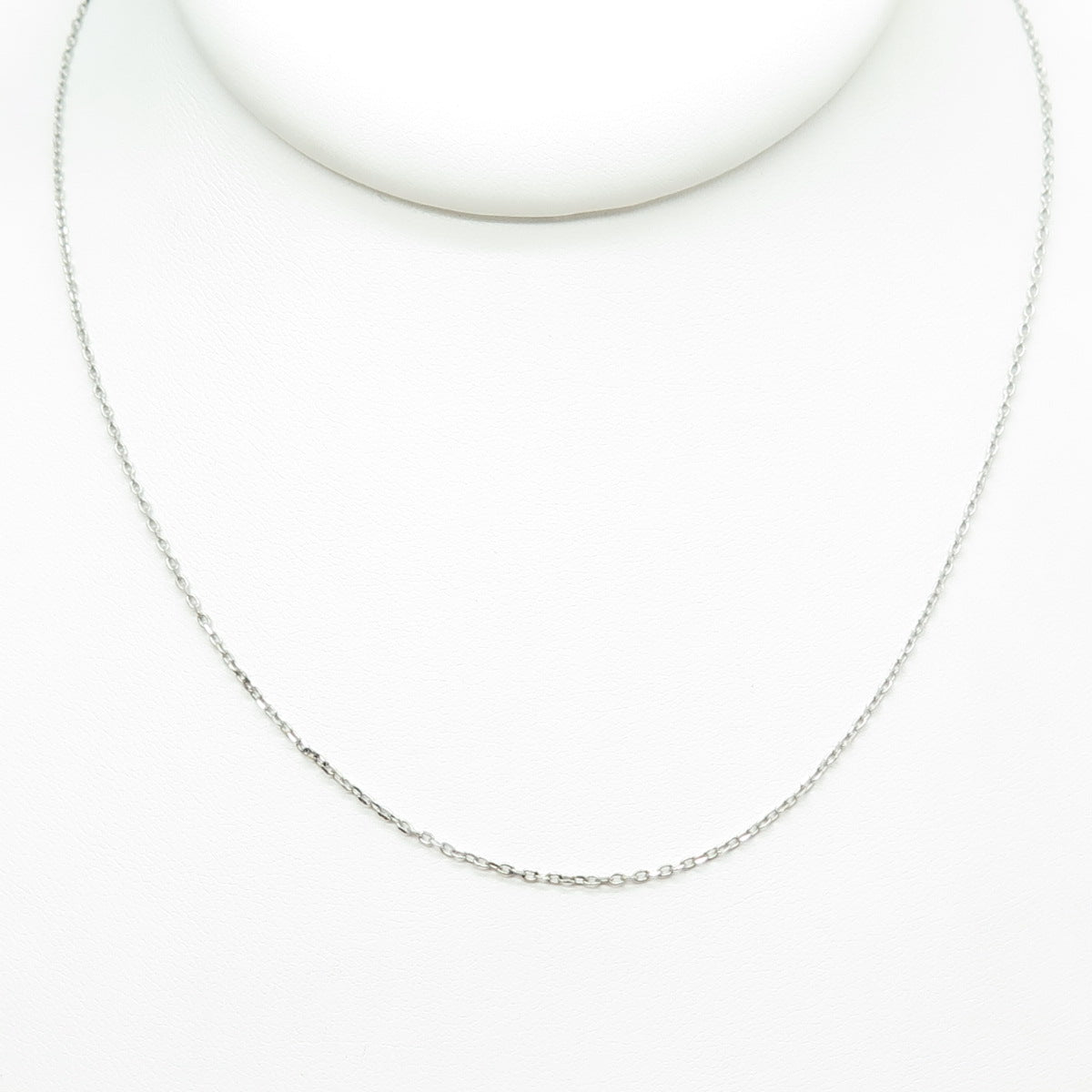 925 Sterling Silver Cable Chain Necklace 18"