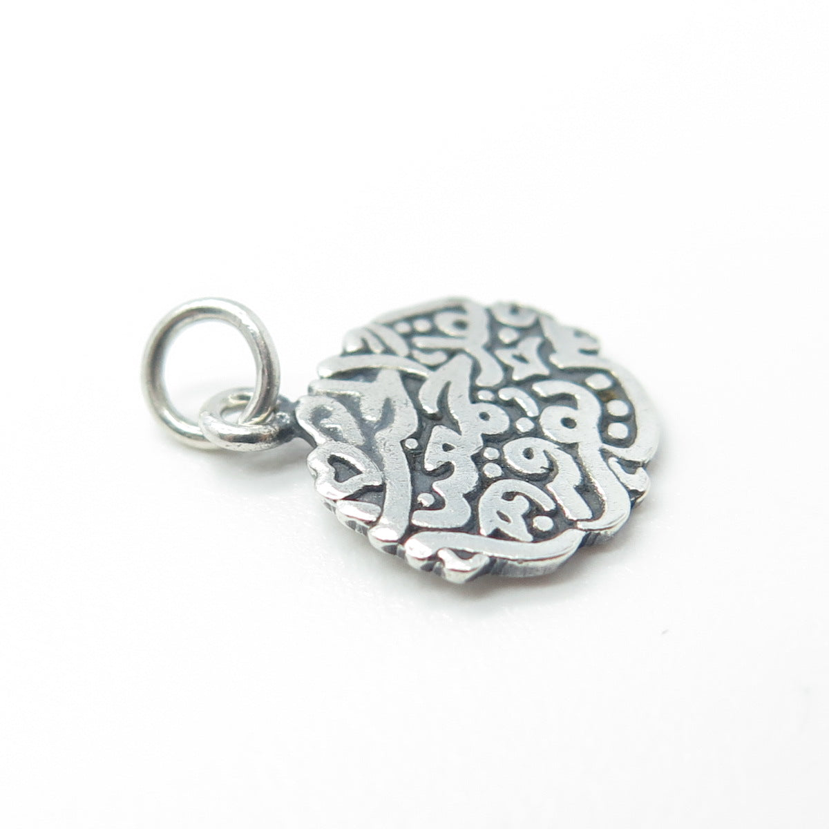 800 Silver Vintage Ornate Charm Pendant