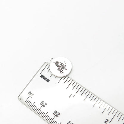 925 Sterling Silver USA Two In Town Butterfly Charm Pendant
