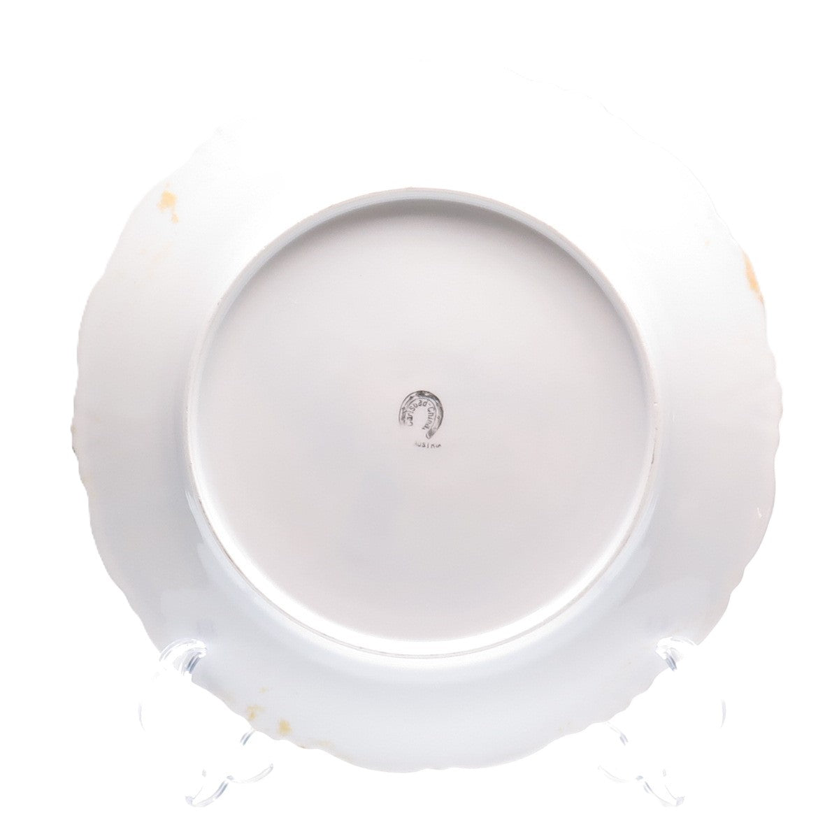 CARLSBAD China Antique Austria Portrait Hand Painted Porcelain Cabinet Plate