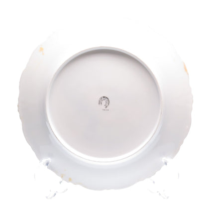 CARLSBAD China Antique Austria Portrait Hand Painted Porcelain Cabinet Plate