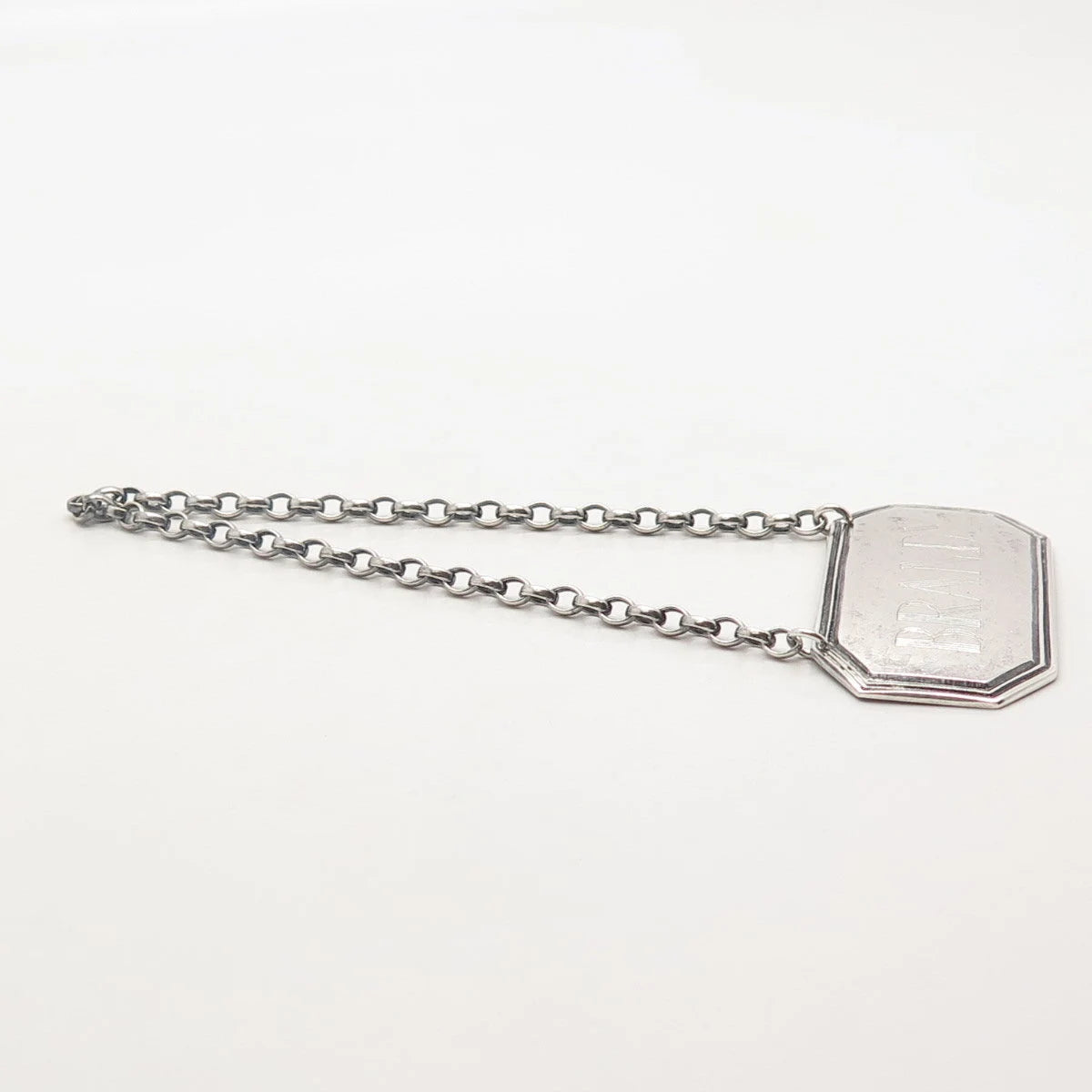 925 Sterling Silver Vintage London C. J. Vander Ltd. 1978 "Brandy" Bottle Tag
