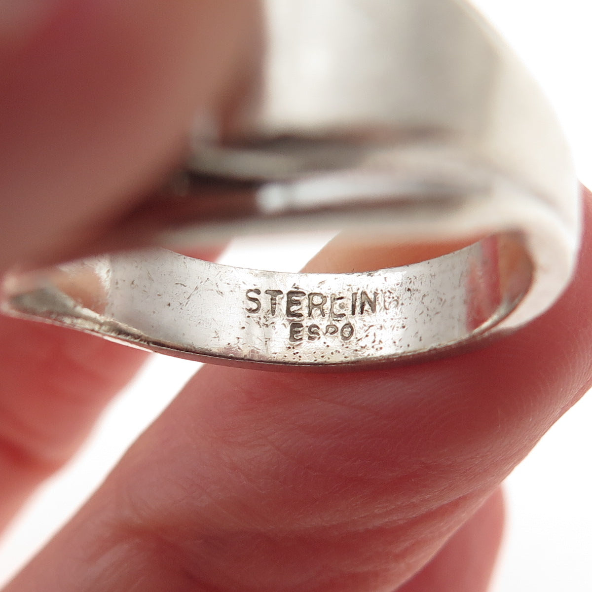 ESPO Joseph Esposito 925 Sterling Silver Antique Art Deco C Z Ring Size 9